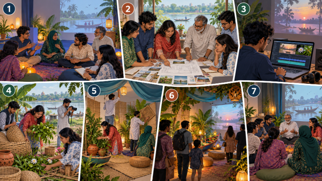 Generated by AI ChatGPT-Seven stages for co-creating an MSLS activity in Bangladesh.