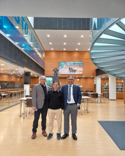 Photo of the authors (From left Mohammed Asaduzzaman, Mohammad Zulfiquar Hossain and AKM Motinur Rahman) at LAUREA, Helsinki.